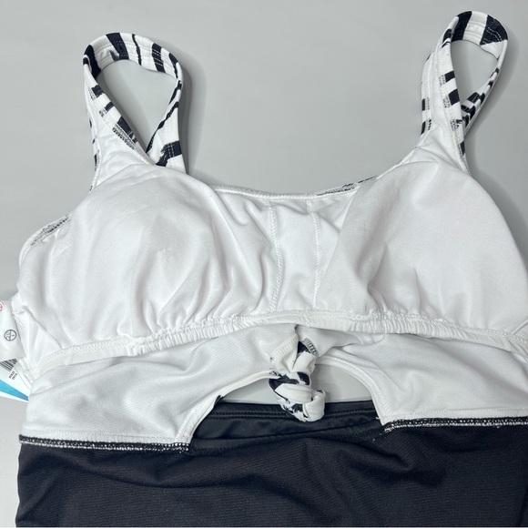 Nwt Beach Betty Women's Slimming Control Tie-Front Cut Out One Piece Swimsuit M - Picture 8 of 14